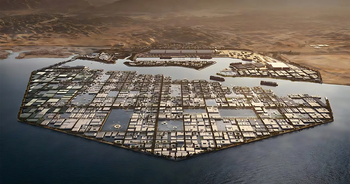 1. نيوم: مدينة الذكاء الاصطناعي المتكاملة
