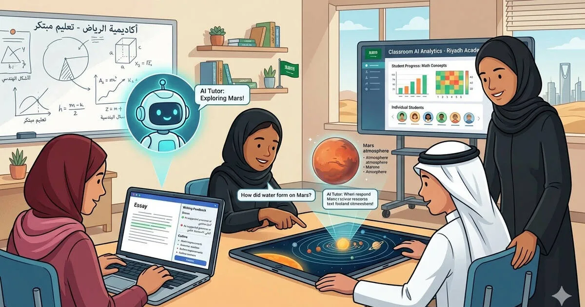 التعليم المدمج في السعودية 2026: كيف تدمج التقنية مع التعليم التقليدي لخلق تجربة تعليمية فريدة - صقر الجزيرة