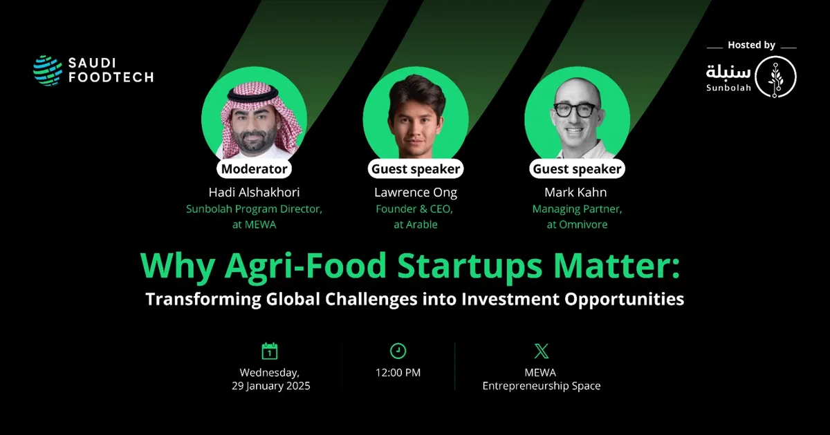 FoodTech يغزو المدينة: استثمارات بمليارات الريالات في ٢٠٢٦