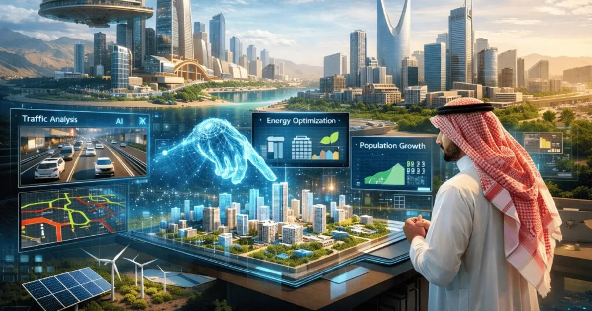 السعودية 2026: كيف يصنع الذكاء الاصطناعي مستقبل المدن الذكية في رؤية 2030 - صقر الجزيرة