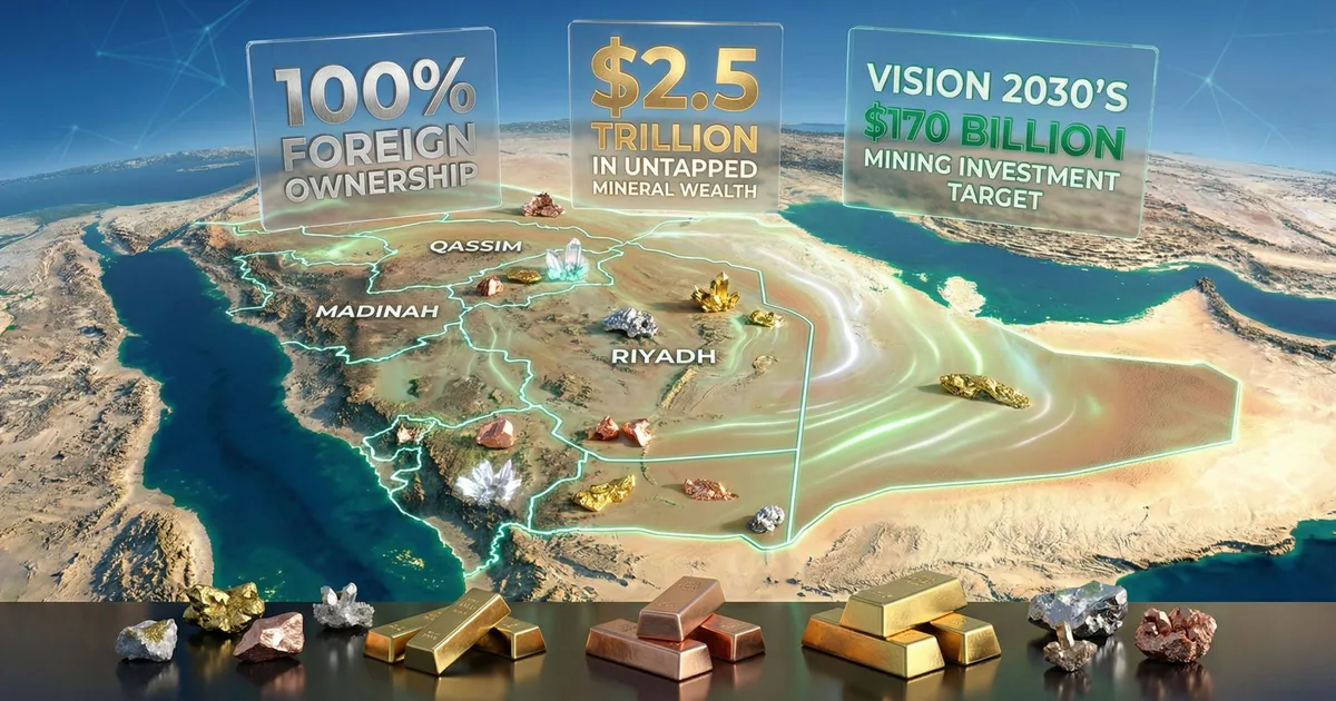 صندوق الاستثمارات العامة السعودي يقود استثمارات عالمية في قطاع التعدين والمعادن النادرة في 2026