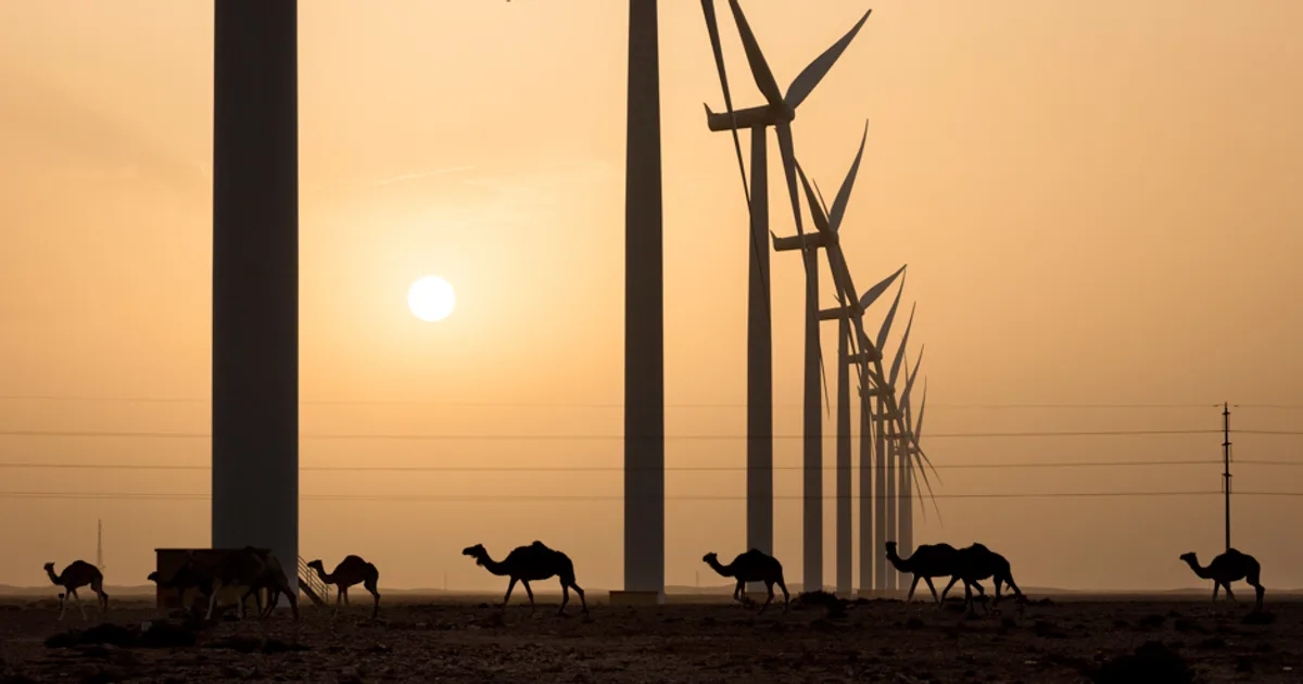 السعودية تطلق أكبر مزرعة رياح في الشرق الأوسط بقدرة 2 جيجاواط لتعزيز أهداف الطاقة المتجددة