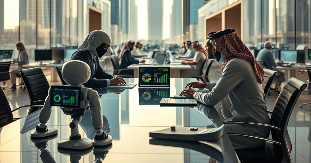ثورة الذكاء الاصطناعي في السعودية 2026: روبوتات حكومية ومدن ذكية تغير وجه المملكة - صقر الجزيرة