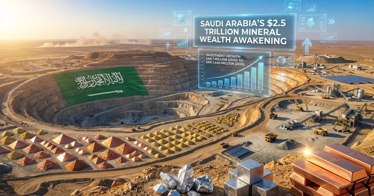 صندوق الاستثمارات العامة يقود ثورة التعدين في السعودية: فرص الاستثمار في المعادن النادرة والتحول إلى مركز عالمي للطاقة النظيفة
