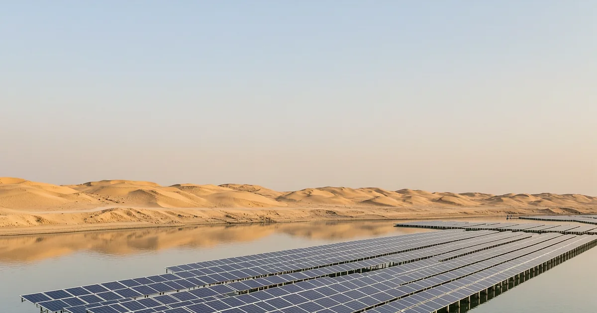 مشاريع الطاقة الشمسية العائمة في السعودية: تقنيات مبتكرة لتعزيز الكهرباء النظيفة وحفظ المياه