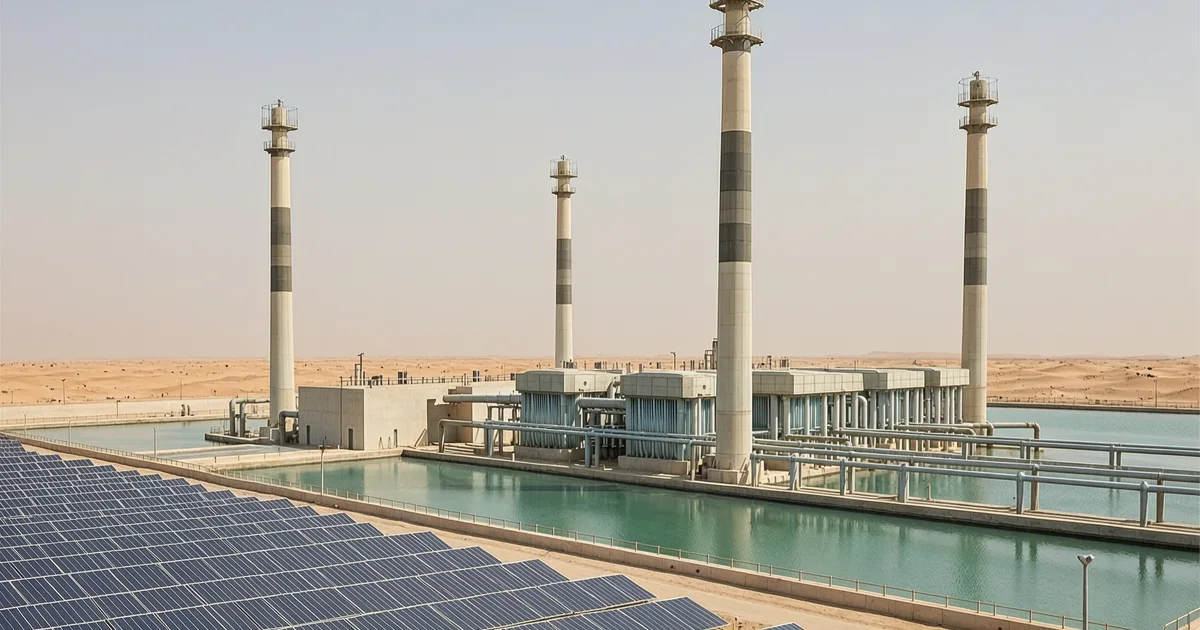 تحلية المياه بالطاقة الشمسية في السعودية: مشروع ضخم لتأمين المياه بتقنيات مستدامة